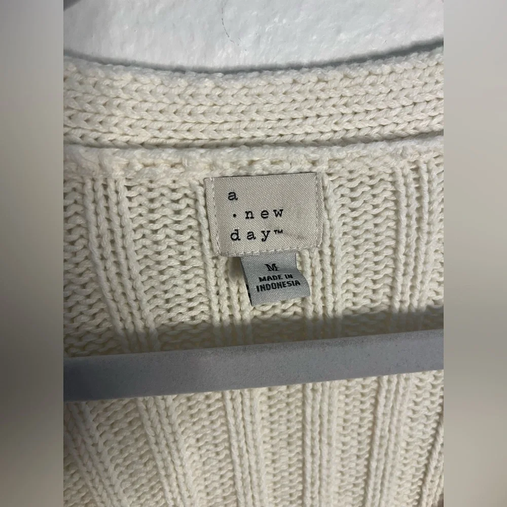 ✨ A New Day Cream Button Front Knit Cardigan (M) - Picture 2 of 5